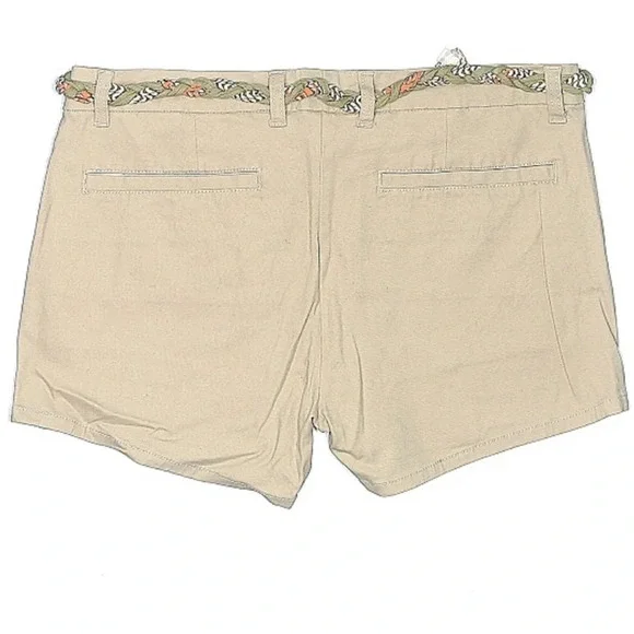 NWT Bebop Belted khaki Shorts junior 11 - Picture 2 of 3